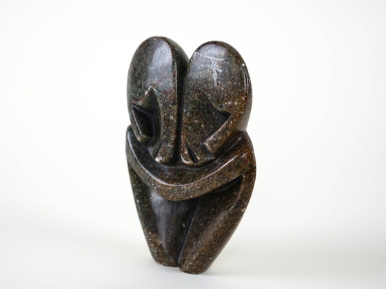 Image 1 of Sculpture abstraite en pierre, design danois, années 1980, fabriquée au Danemark