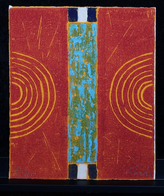 Image 1 of Schädrich, Eckart (Esch) - Symit I - Set di 4 - Tecnica mista / rielaborato - firmato a mano