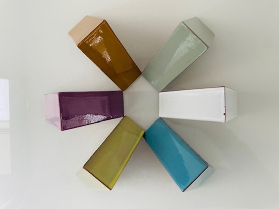 Image 1 of Set di 6 ciotole piramidali fatte a mano – Maredsous