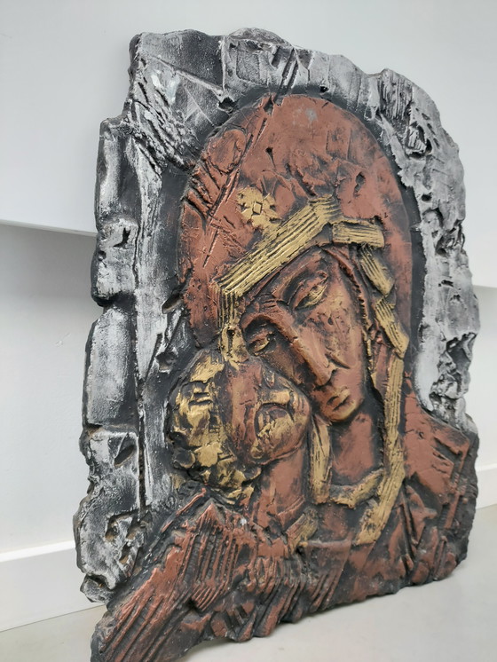Image 1 of Plaque Madonna and Child Jesus