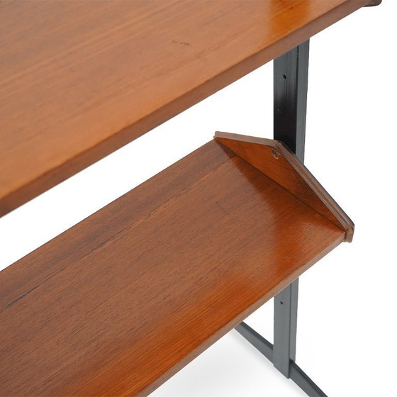 Image 1 of Bookcase with metal uprights, 1950s