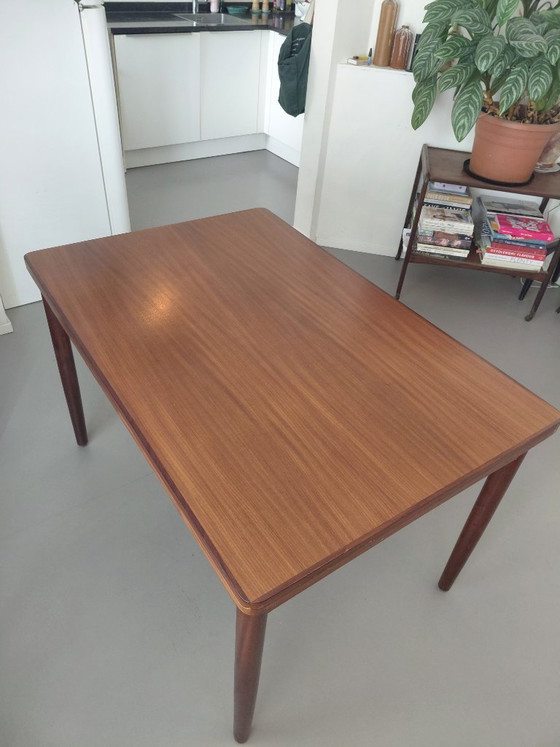 Image 1 of Vintage wooden extendable table