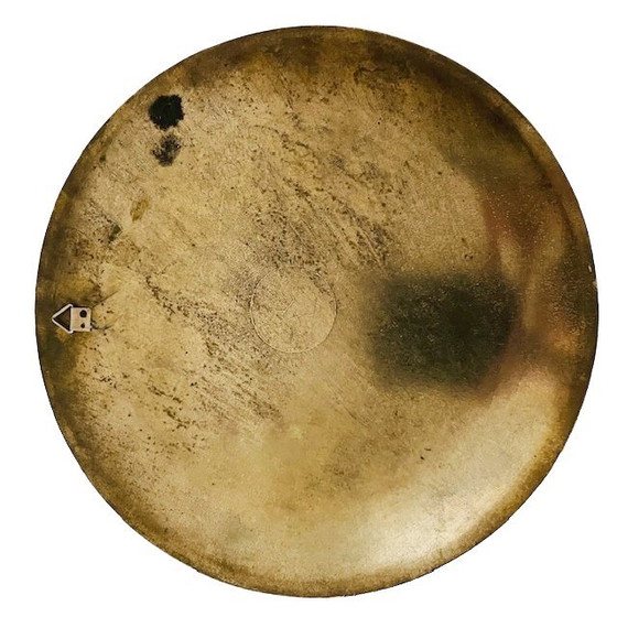 Image 1 of Piatto decorativo in ottone vintage cloisonné mandala anni '70