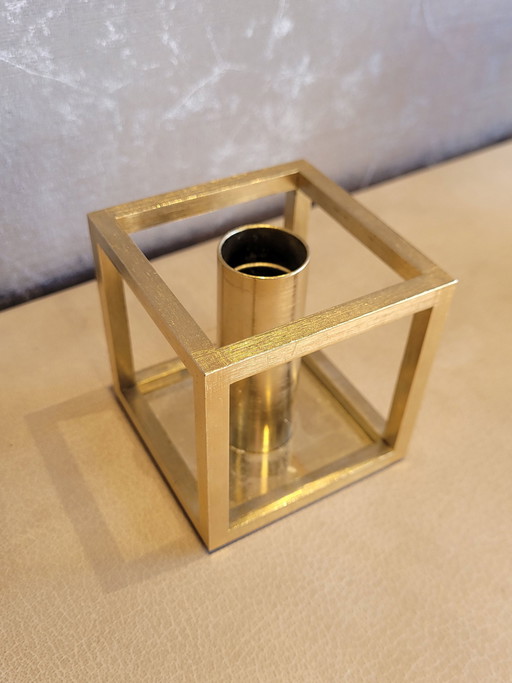 ByLassen Kubus 1 candlestick gold