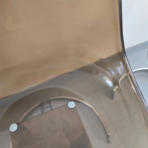 Image 1 of SET DI 4 SEDIE VINTAGE EUROSTEEL DEL 1970, IN PLEXIGLASS E CROMATO, DISEGNATE DA DLG BORIS TABACOFF