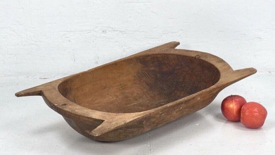 Antique wooden bowl for centerpiece (c.1900) (photo 3 of 13)