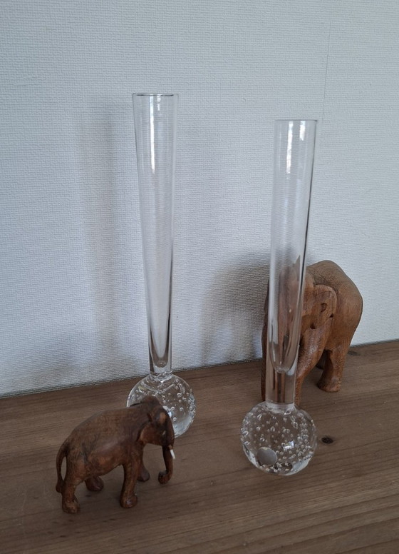 2 vasi vintage in vetro artistico trasparente Kosta Boda Bubble, provenienti dalla Svezia. – Arte in vetro (photo 3 of 6)