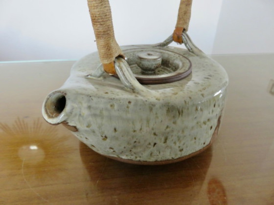 Image 1 of Teiera in gres di René-Louis Dauchy, ceramica Hautes Ribes a Grasse, Costa Azzurra, anni '50
