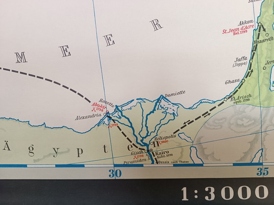 Image 1 of German School Map: Napoleon's Campaigns