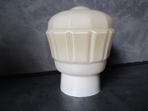  Thabur plafondlamp, lichtbeige, compleet, 1938.