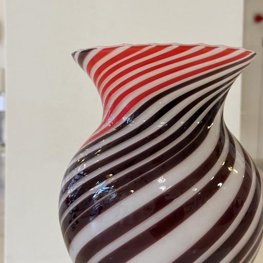 Vintage Murano vaas uit de jaren 70, veelkleurig, Italiaans design, Venetië – plantenbak, Murano Glass (photo 2 of 8)
