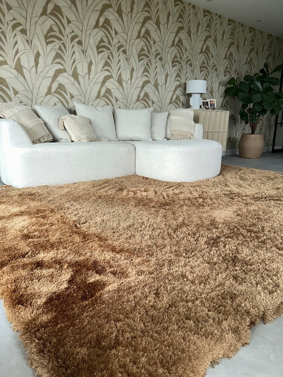 Tapis de luxe 250×350 cm – couleur cuivre – Polyester (photo 2 of 5)