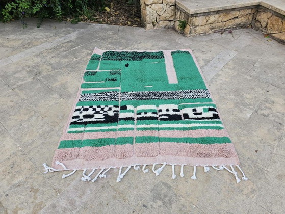 Alfombra marroquí de lana hecha a mano – Única y atemporal 250cmx200cm – Cotton (photo 7 of 9)