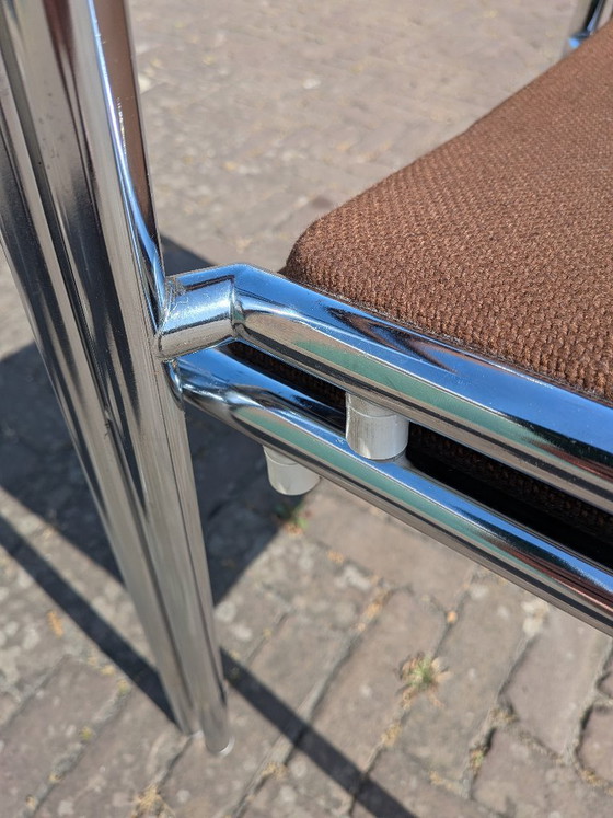 Image 1 of Set van 2 Vintage Gijs van der Sluis Eetkamerstoelen – Jaren 70 Dutch Design