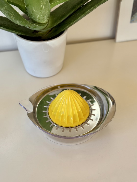 Image 1 of Vintage Citrus Press Stainless Steel & Fresh Yellow Ikea Spritta