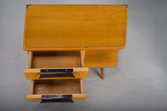 Image 1 of Comodini vintage tedeschi in ciliegio, anni '60, set di 2