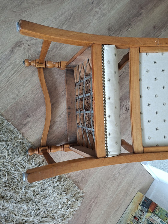 Image 1 of Fauteuil vintage classique – années 1950/60 – style Louis XV