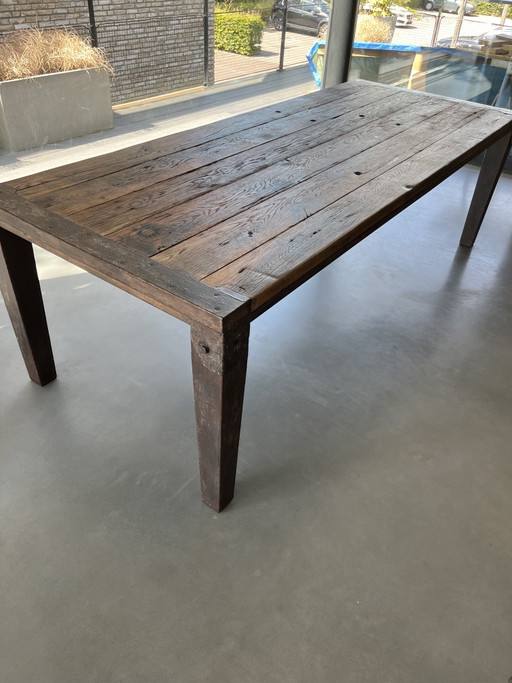 Tavolo industriale per la casa – eettafels, Metal, Wood (photo 2 of 6)