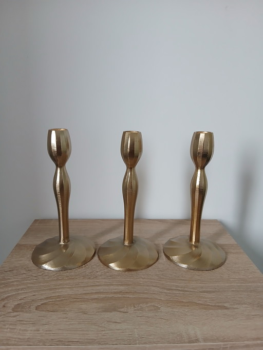 Riverdale gold candlesticks leu 21 cm, New!