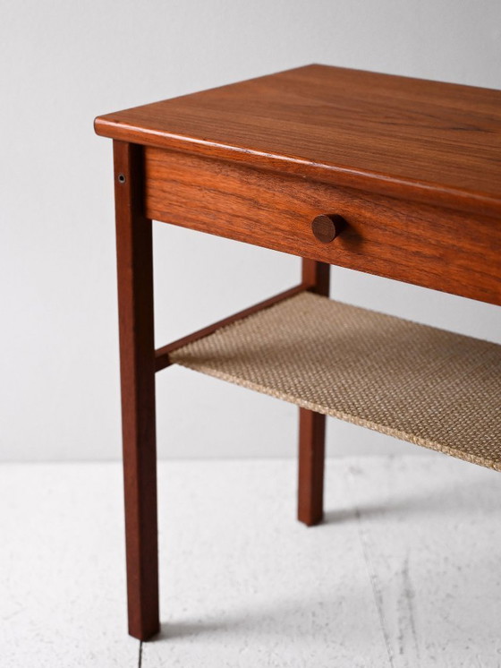 Image 1 of Coppia di comodini scandinavi in teak scuro del 1950