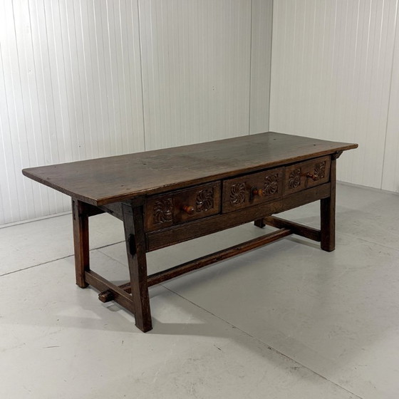 Image 1 of Brutalist antique Spanish coffee table 1880
