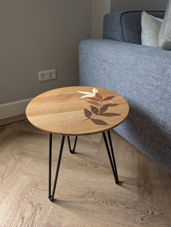 Image 1 of Bjorn Woodwork Side Table With Wooden Inlay