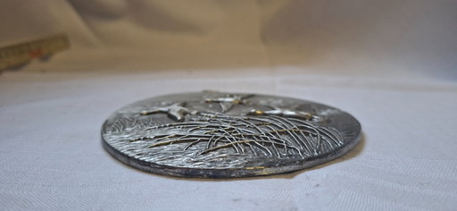 Zinn Medaillon 3D Enten Motiv – wanddecoratie, Metal (photo 2 of 5)