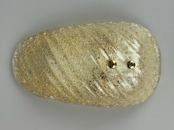 Image 1 of Lampada da parete anni '60 e '70, in vetro e ottone, design spaziale