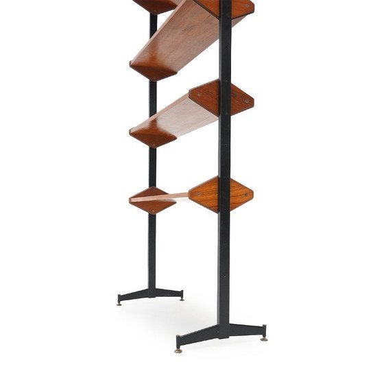 Image 1 of Bookcase with metal uprights, 1950s