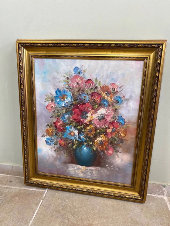 Dipinto a olio su tela bouquet – Sullivan, Dipinti e disegni, Legno (photo 9 of 15)