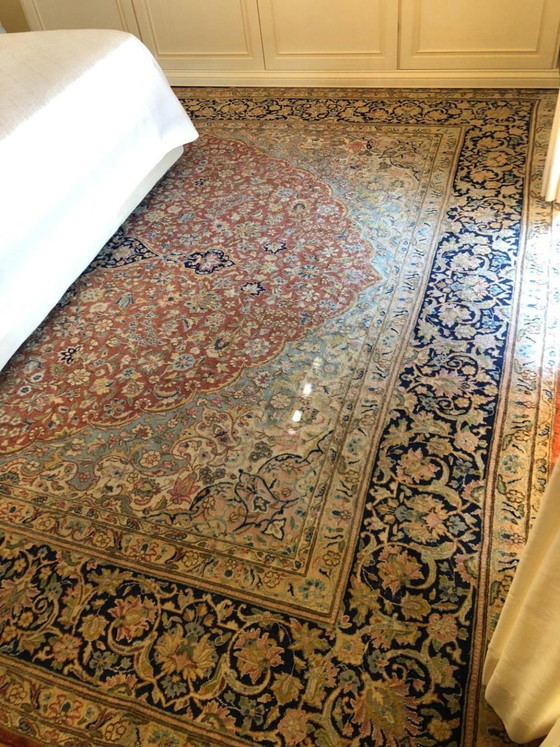 Tappeto persiano Kirman annodato a mano 404 × 297 cm con certificato – Tappeti, Tessile (photo 2 of 5)