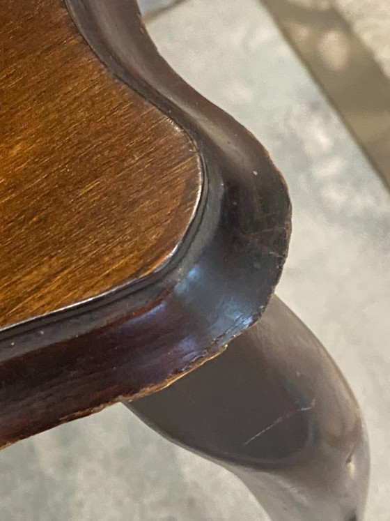 Image 1 of Ensemble de 3 tables basses gigognes rustiques style Louis XV 1950