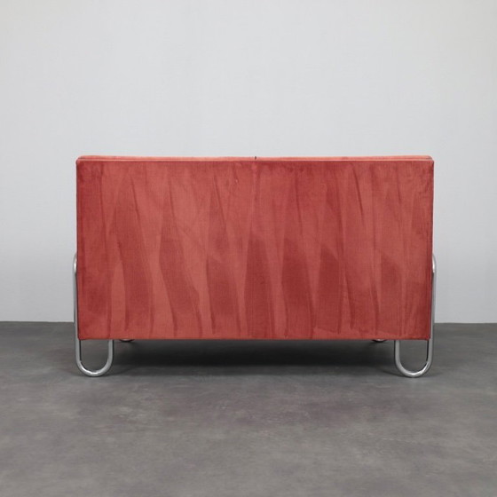 Image 1 of Divano Bauhaus, modello 444 di W.H. Gispen per Dutch Originals, Paesi Bassi, anni '90