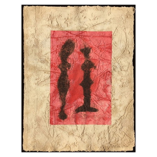 Pierre-Marie BRISSON, Reflet d'elle (Reflexion von ihr), signierte Karborundum-Radierung, 1990