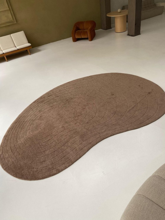 Image 1 of Tapis en laine à effet nougat, 235 x 350 cm