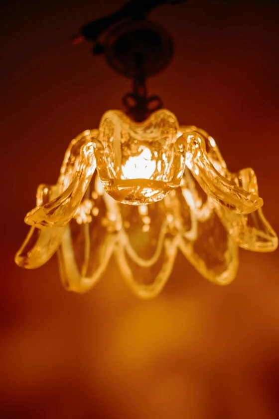 Lampada a sospensione vintage in vetro di Murano dall'Italia, anni '70. – Lampade a sospensione, Cristallo (photo 12 of 14)