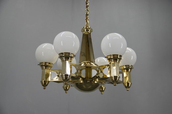 Image 1 of Rare lustre Art Nouveau d'Emil Kralik pour Vulkania, années 1920