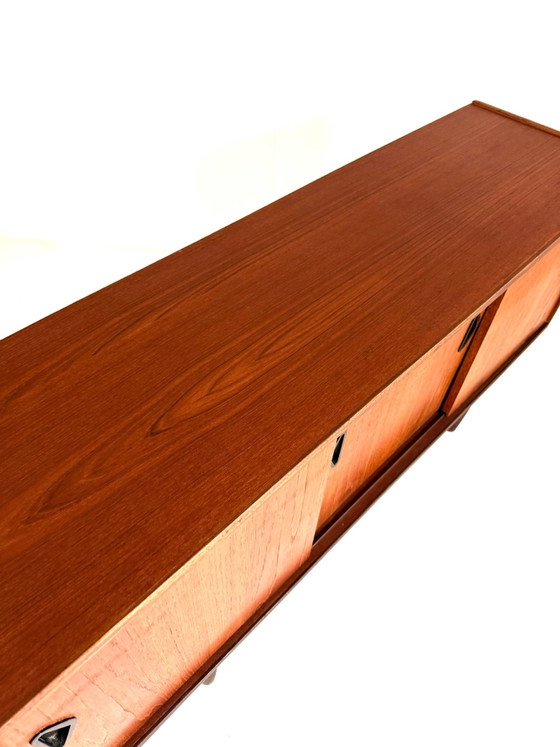 Credenza danese in teak vintage, anni '60, Credenze, Legno, Marrone (foto 11 di 12)