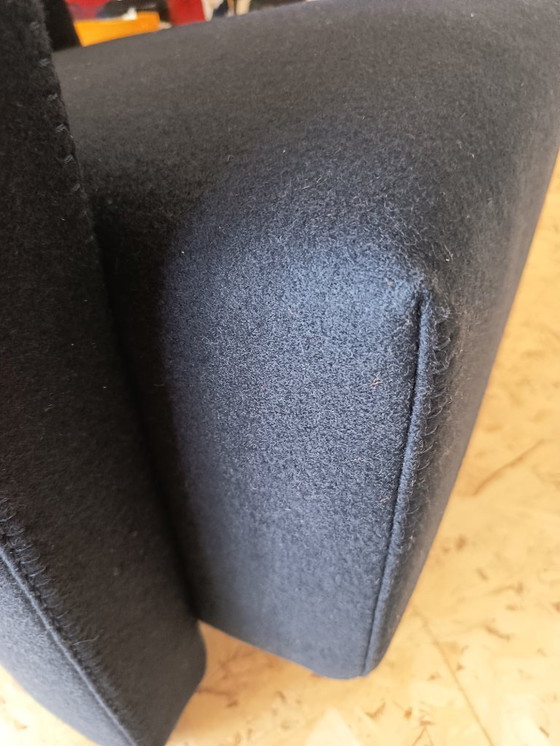 Image 1 of CASSINA Utrecht 637 armchair in Midnight BLUE Kvadrat wool by Gerrit Rietveld