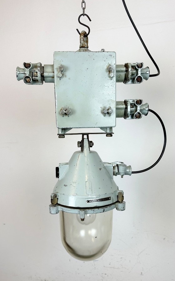 Image 1 of Grey Industrial Cast Aluminium Explosion Proof Lamp, 1970s