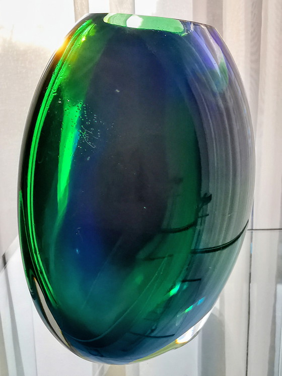 Image 1 of Vase, Ellipse, Hoglund art glass 1980s