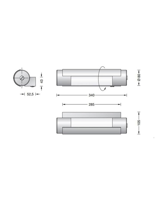2x Glashütte Limburg Variata 1 Applique 4025 – Alluminio, Vetro (photo 7 of 8)