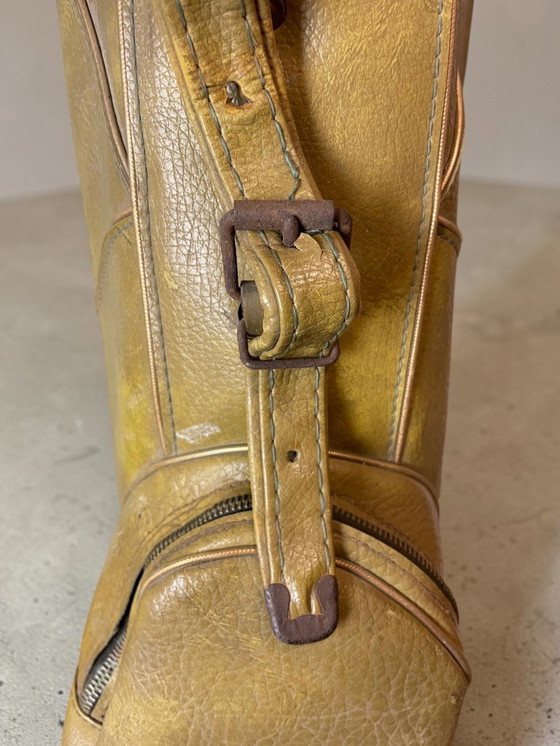 Image 1 of Borsa da golf vintage in similpelle invecchiata