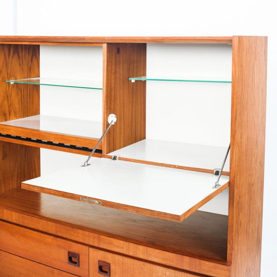 Credenza vintage in stile scandinavo. Legno di teak. Francia, anni '60. – Credenze alte, Wood (photo 7 of 13)
