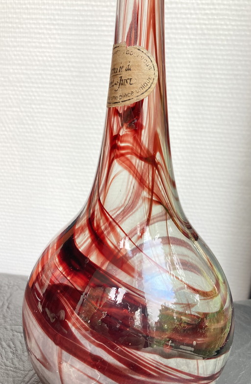 Vintage elegant glass vase