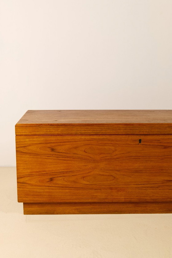 Image 1 of Baúl cofre para mantas de teca de mediados de siglo de Riis Antonsen, Aabenraa Dinamarca, años 60