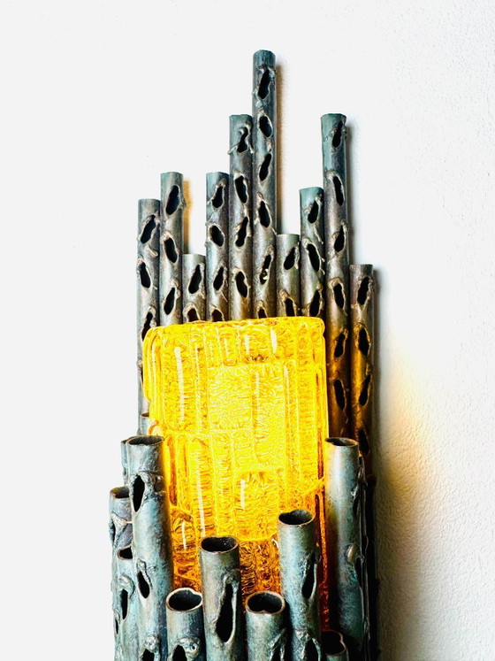 Brutalistische wandlampen van Marcello Fantoni voor Fantoni Studio Firenze, Italië, jaren 60 – Cast Iron (photo 7 of 9)