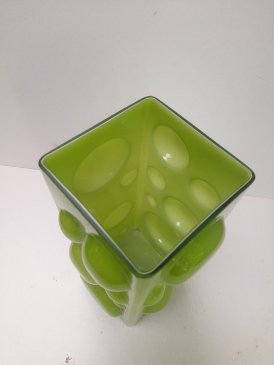 Image 1 of Grüne Space Age-Blasenvase von Illums Bolighus, 70er Jahre