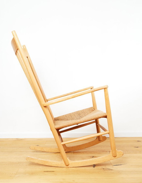 Image 1 of Rocking Chair J16 Vintage par Hans J. Wegner pour FDB Møbler