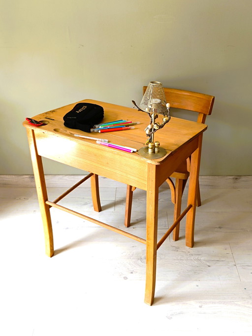 Bureau et Chaise pour Enfant Signés Baumann